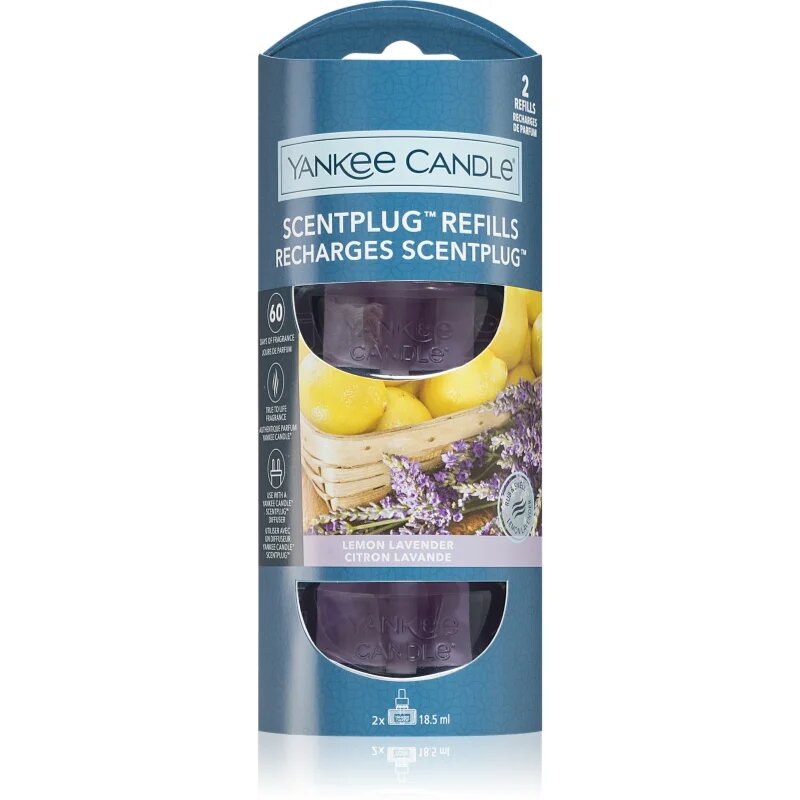 Yankee Candle Lemon Lavender Refill parfümolaj elektromos diffúzorba 2x185 ml