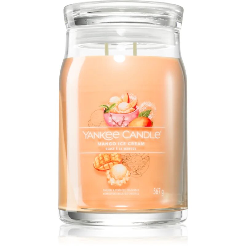 Yankee Candle Mango Ice Cream illatgyertya Signature 567 g