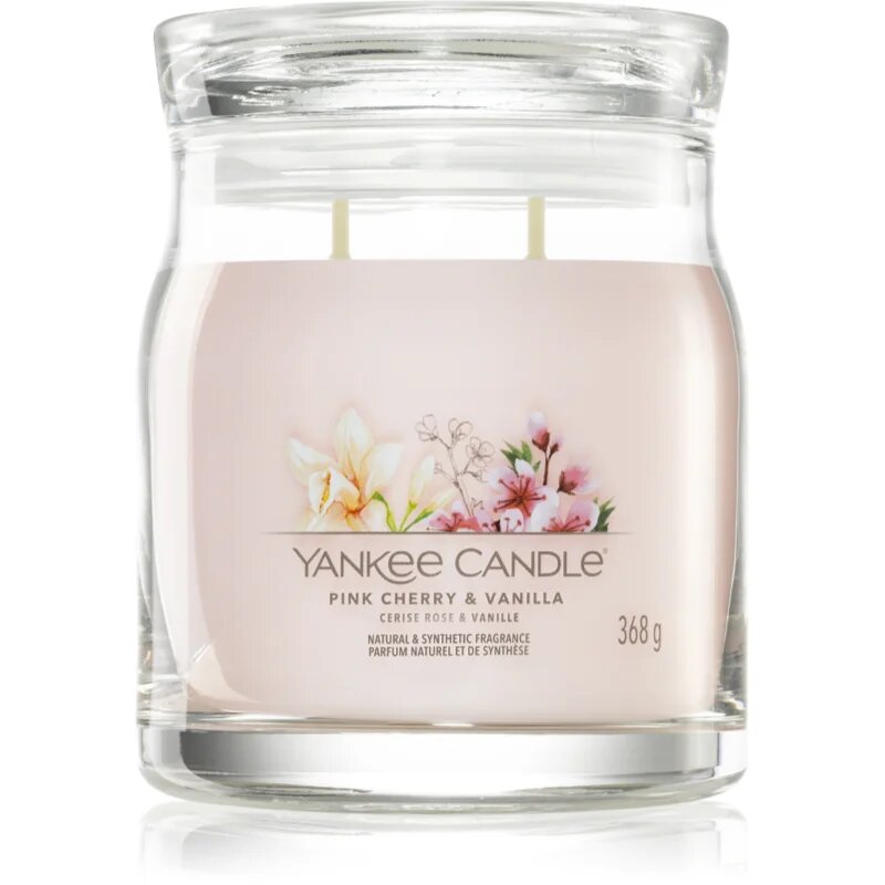 Yankee Candle Pink Cherry & Vanilla illatgyertya Signature 368 g