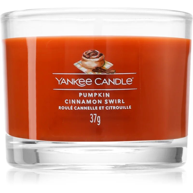 Yankee Candle Pumpkin Cinnamon Swirl viaszos gyertya 37 g