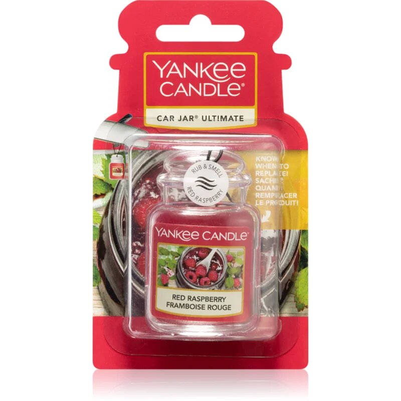 Yankee Candle Red Raspberry illat autóba felakasztható autóillatosító 1 db