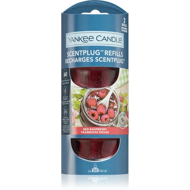Yankee Candle Red Raspberry parfümolaj elektromos diffúzorba 2x18.5 ml