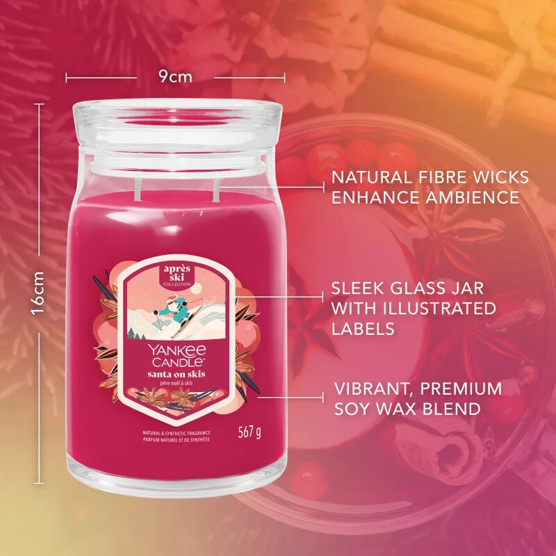 Yankee Candle Santa On Skis illatgyertya 567 g
