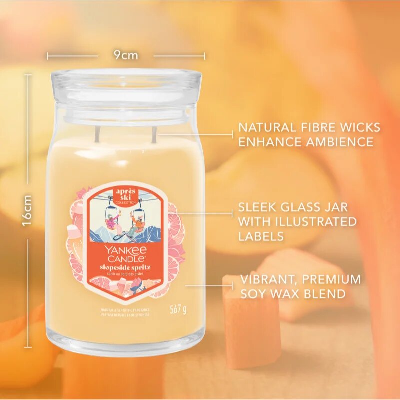 Yankee Candle Slopeside Spritz illatgyertya Signature 567 g
