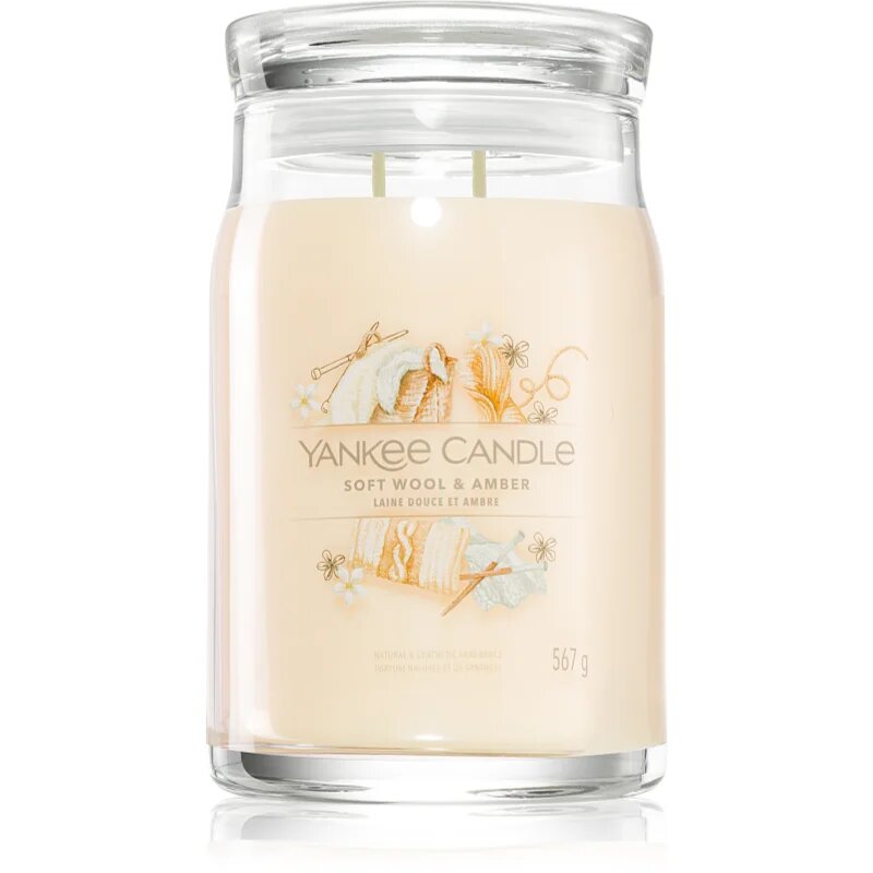 Yankee Candle Soft Wool & Amber illatgyertya 567 g