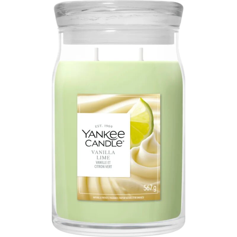 Yankee Candle Vanilla Lime illatgyertya Signature 567 g