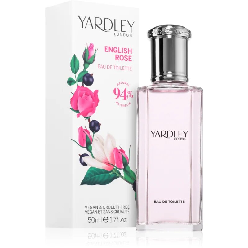 Yardley English Rose Eau de Toilette hölgyeknek 50 ml