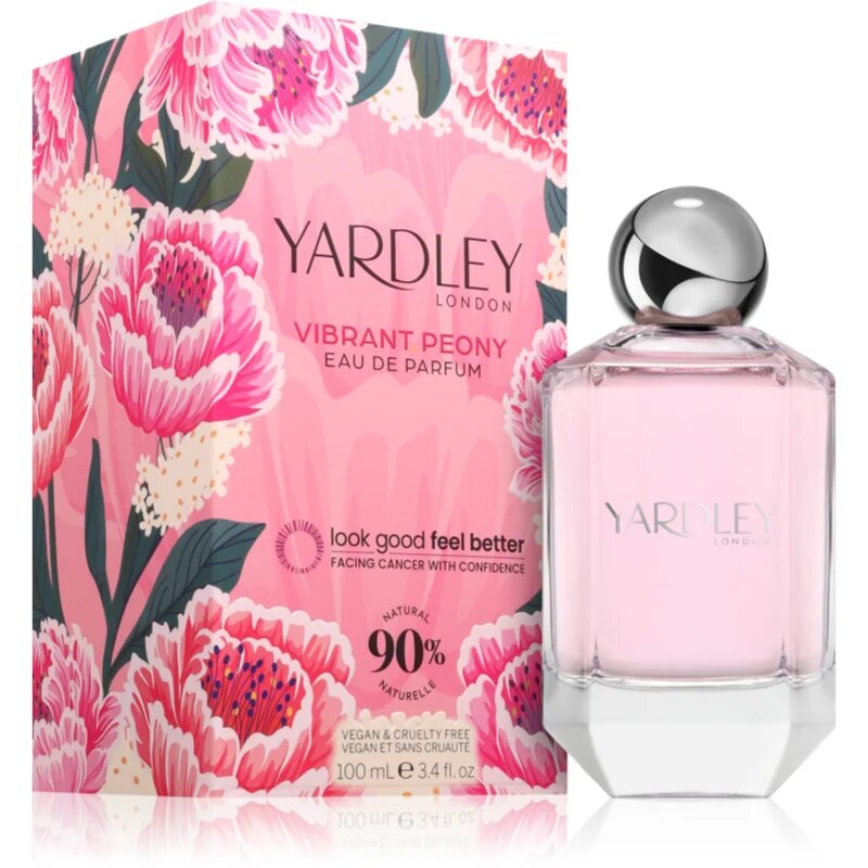 Yardley Vibrant Peony Eau de Parfum hölgyeknek 100 ml