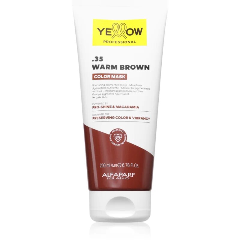 Yellow Professional Color Mask színező pakolás árnyalat .35 Warm Brown 200 ml