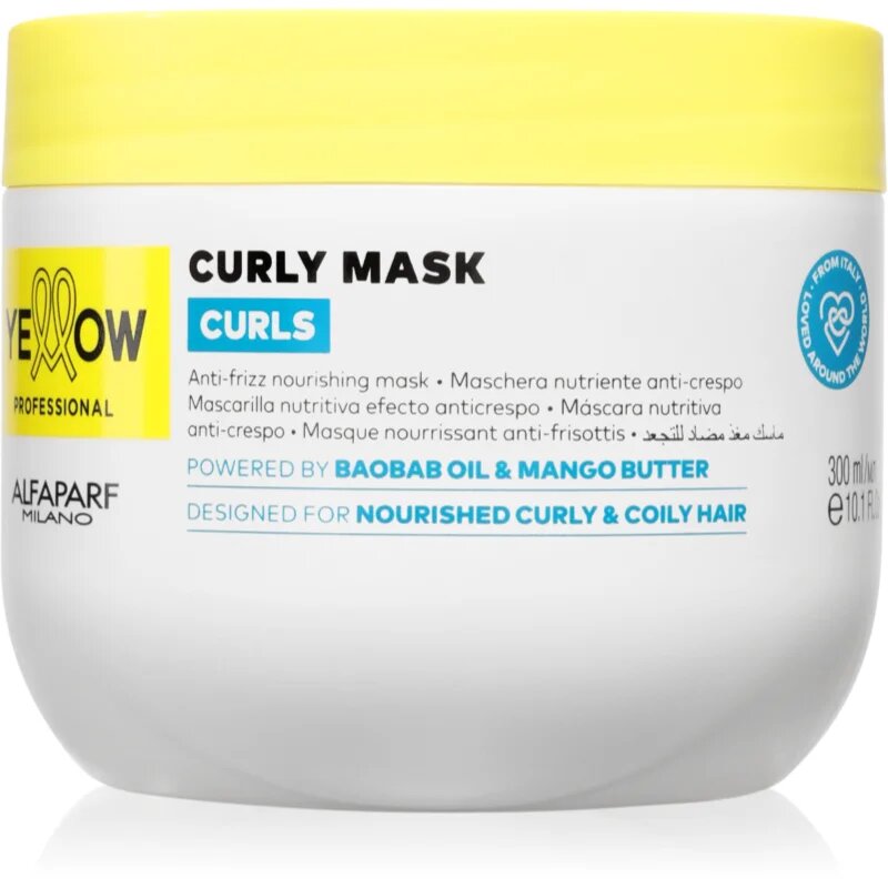 Yellow Professional Curls Curly Mask maszk a hullámos és göndör hajra 300 ml
