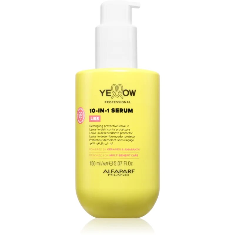 Yellow Professional Liss 10-IN-1 Serum leöblítést nem igénylő szérum hajegyenesítésre 150 ml