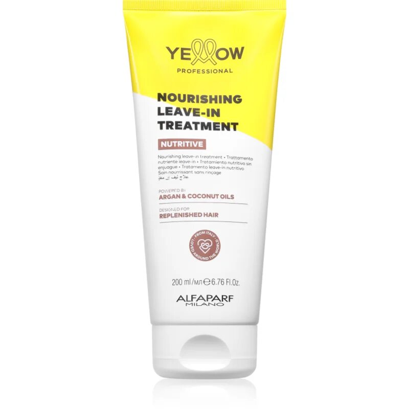 Yellow Professional Nutritive Nourising Leave-in Treatment leöblítést nem igénylő ápolás száraz és törékeny hajra 200 ml