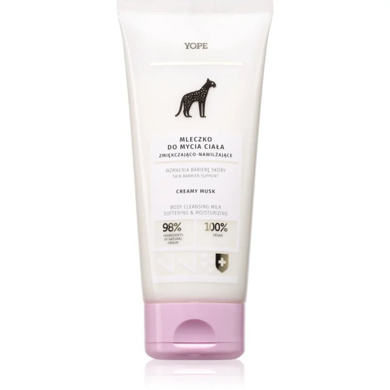 Yope Creamy Musk bőrlágyító tusfürdő gél hidratáló hatással 200 ml
