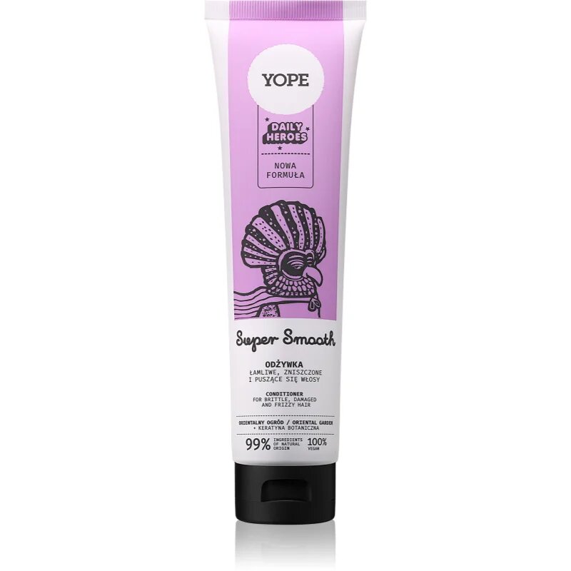 Yope Daily Heroes Smooth Conditioner Oriental Garden erősítő kondicionáló a sérült töredezett hajra 170 ml