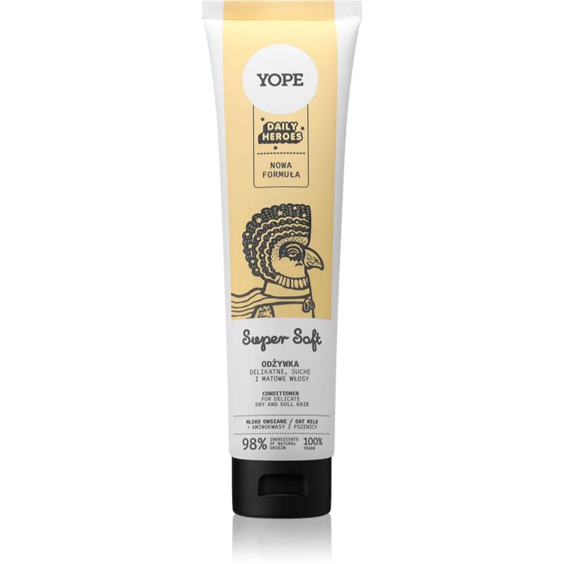 Yope Daily Heroes Soft Conditioner Oat Milk erősítő kondicionáló a törékeny hajra 170 ml