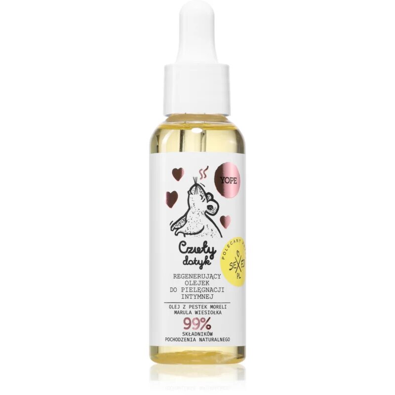 Yope Regenerating Intimate Care Oil regeneráló és nyugtató ápolás az intim részekre 50 ml