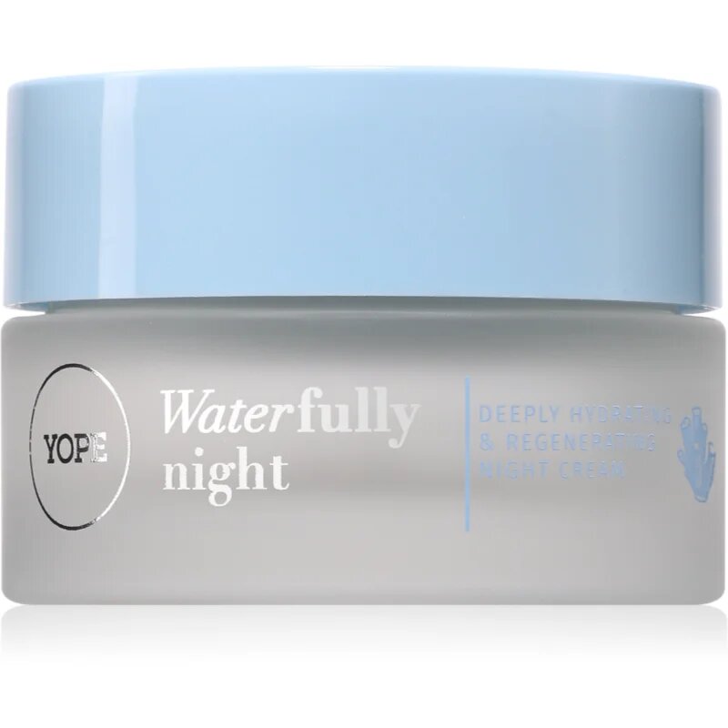 Yope Waterfully Deeply Hydrating & Regenerating Night Cream hidratáló éjszakai krém 50 ml