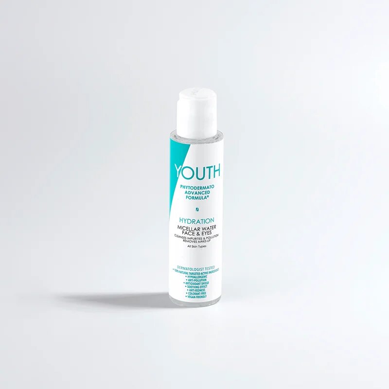 YOUTH Hydration Micellar Water Face & Eyes tisztító micellás víz az arcra és a szemekre 100 ml