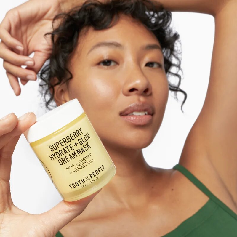 Youth To The People Superberry Hydrate + Glow Dream Mask maszk élénk és hidratált bőr 59 ml