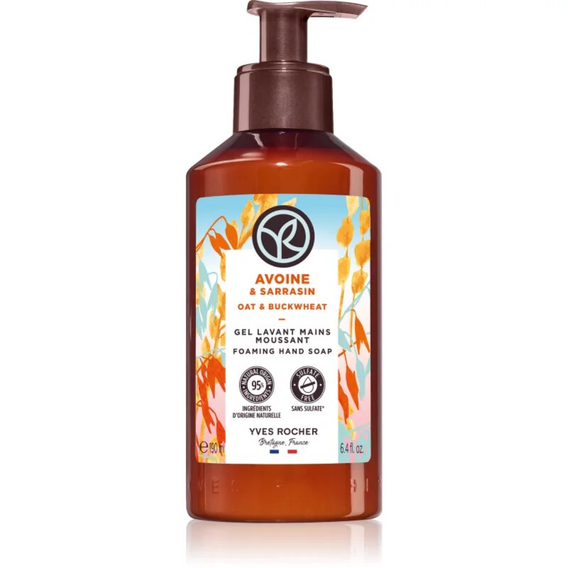Yves Rocher Bain de Nature folyékony szappan Oat & Buckweat 190 ml