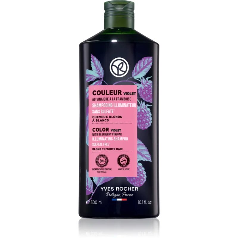 Yves Rocher Couleur sampon a sárga tónusok neutralizálására 300 ml