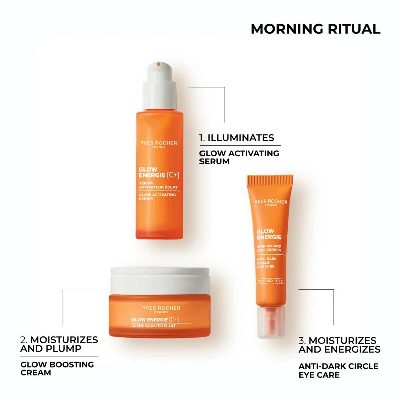 Yves Rocher Glow Energie élénkítő krém a bőr feszességéért 50 ml
