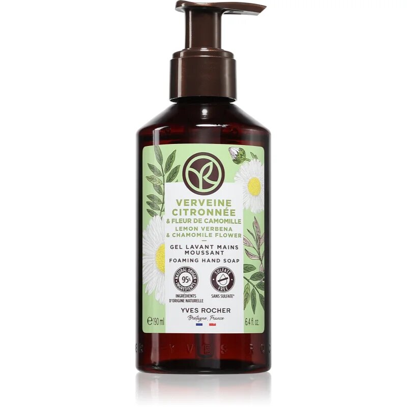Yves Rocher Lemon Verbena & Chamomile Flower folyékony szappan illatok Lemon Verbena & Chamomile Flower 190 ml