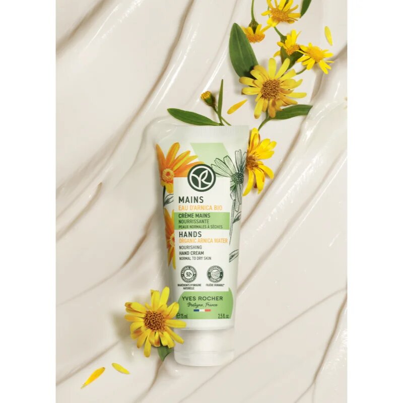 Yves Rocher Mains tápláló krém kézre Organic Anica Water 75 ml