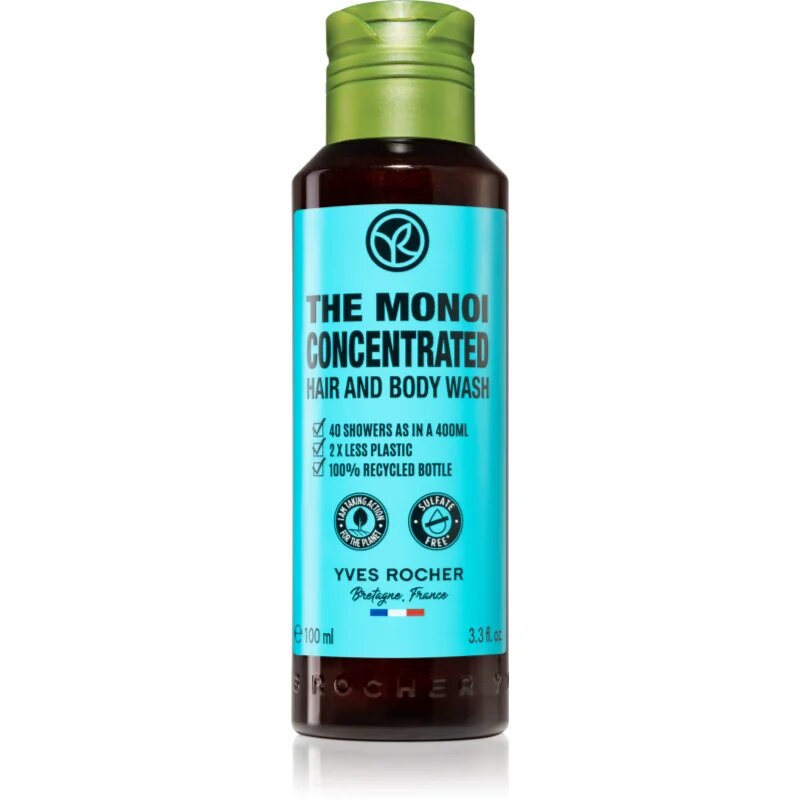 Yves Rocher Monoi tusfürdő gél testre és hajra 100 ml