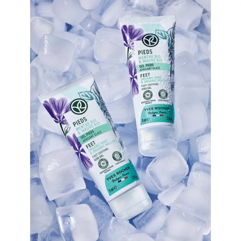 Yves Rocher Pieds hűsítő gél lábakra Organic Mint & 75 ml