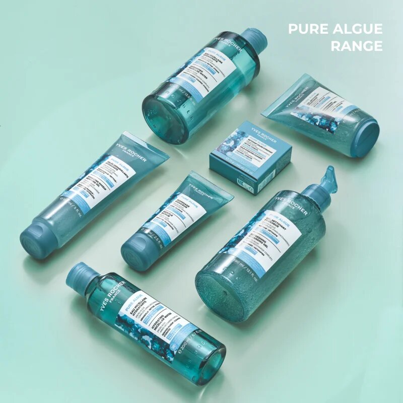 Yves Rocher Pure Algue arctisztító és szemfestéklemosó gél hidratáló hatással 150 ml