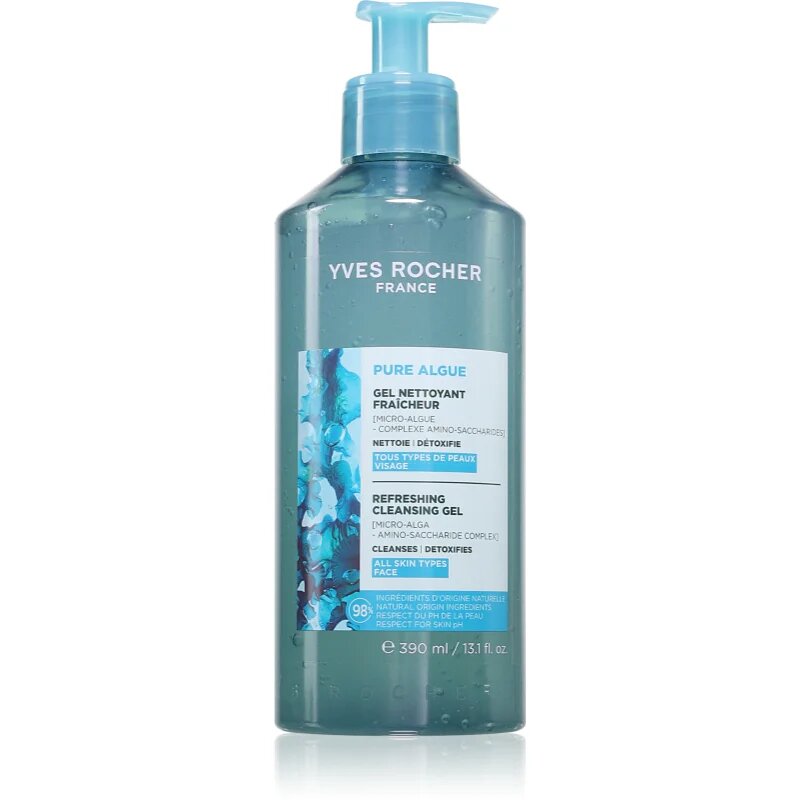 Yves Rocher Pure Algue tisztító gél frissítő hatással 390 ml