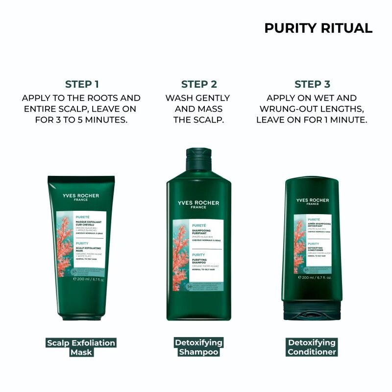 Yves Rocher Pureté Tisztító méregtelenítő kondicionáló 200 ml