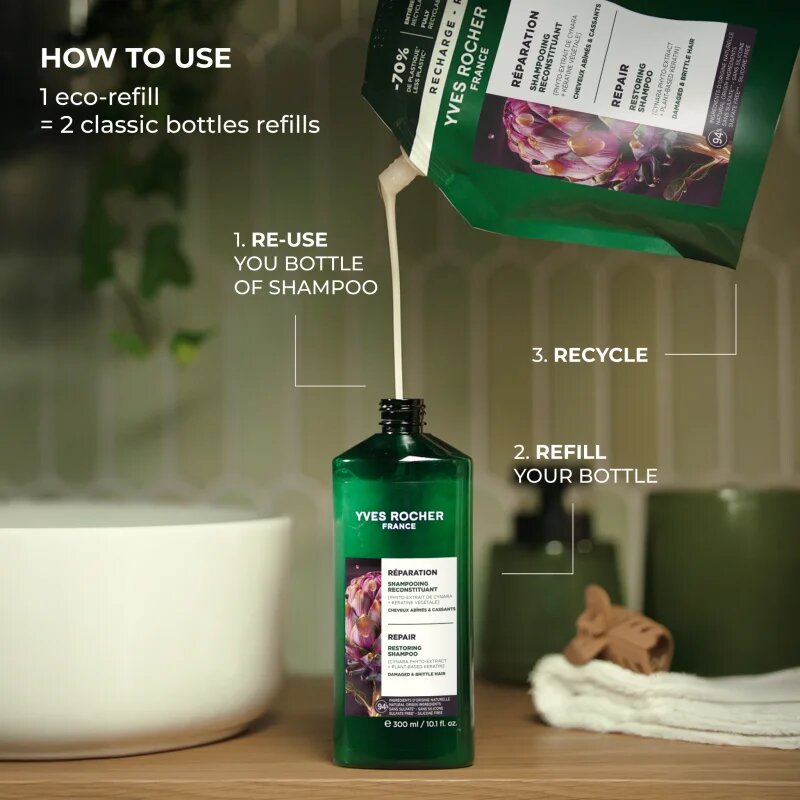 Yves Rocher Réparation regeneráló sampon 600 ml