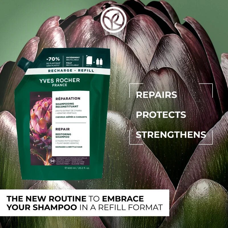 Yves Rocher Réparation regeneráló sampon 600 ml