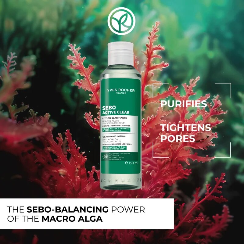 Yves Rocher Sebo Active Clear tisztító tonik 150 ml
