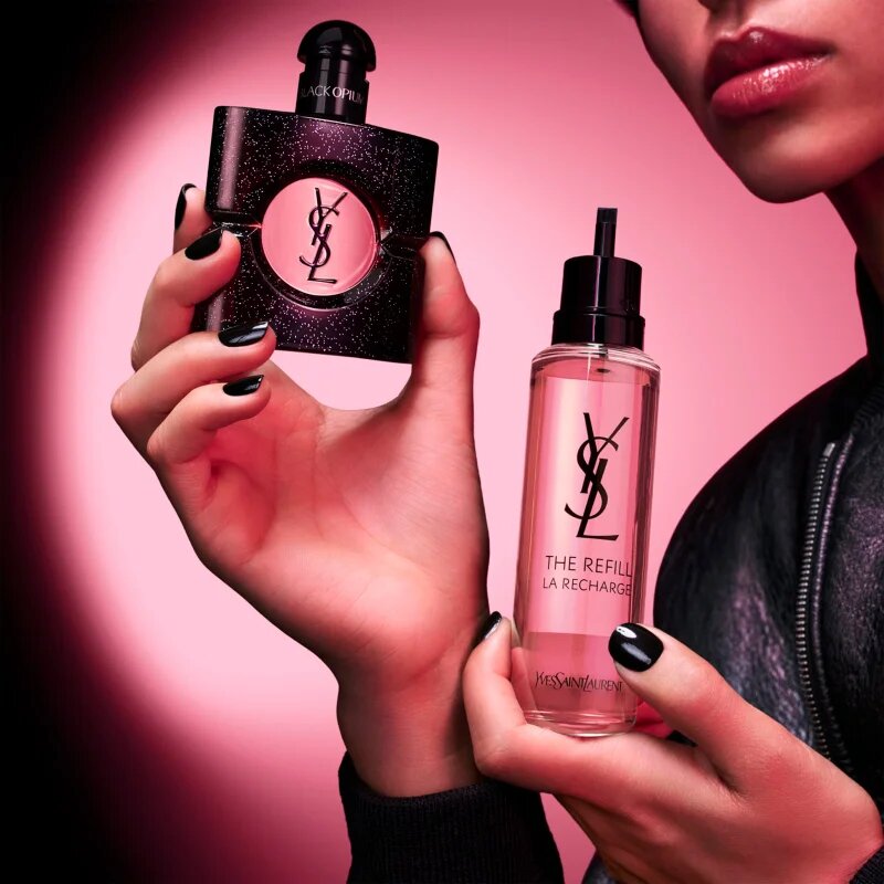 Yves Saint Laurent Black Opium Eau de Parfum utántöltő hölgyeknek refill 100 ml