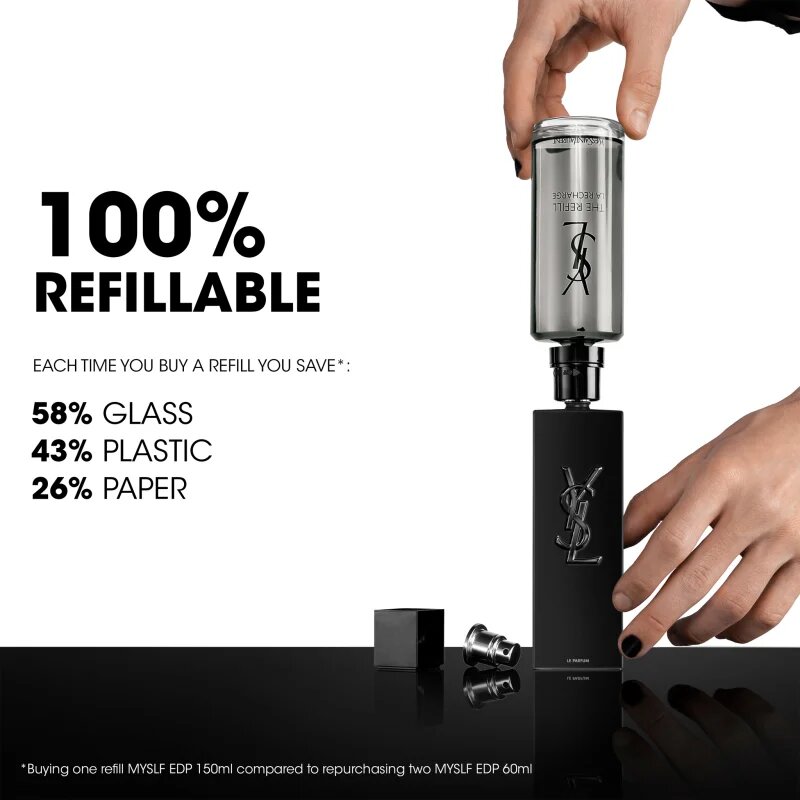 Yves Saint Laurent MYSLF Le Parfum parfüm utántöltő uraknak Refill 150 ml