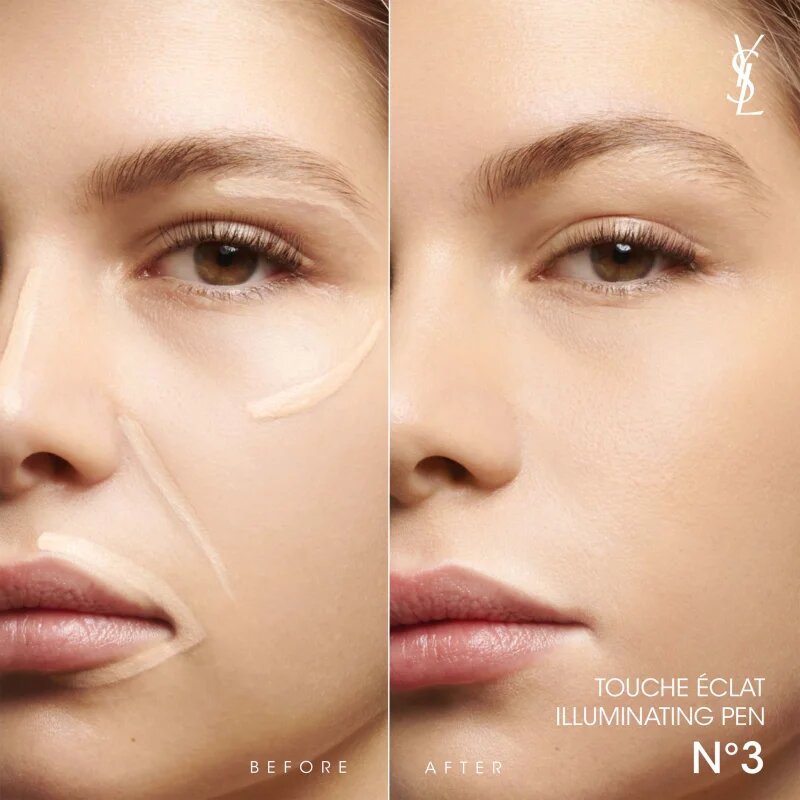 Yves Saint Laurent Touche Éclat Radiant Touch Highlighter toll minden bőrtípusra árnyalat 3 Pêche Lumière / Luminous Peach 25 ml