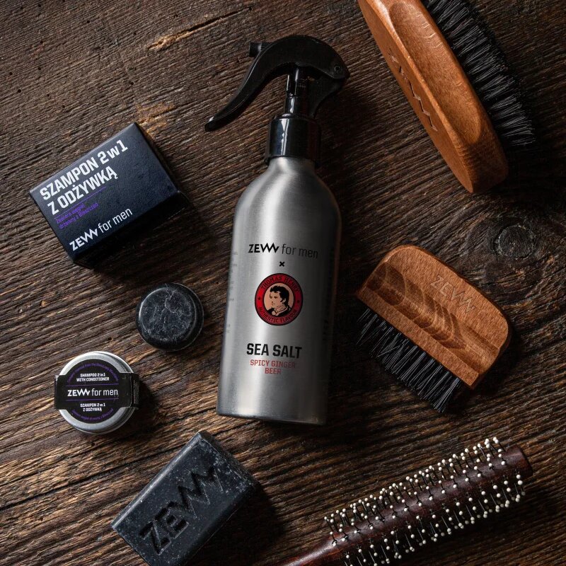 Zew For Men SEA SALT HAIR SPRAY Thomas Henry with lineseed oil sós spray uraknak 240 ml