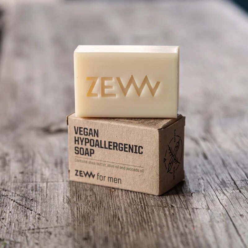 Zew For Men Vegan Hypoallergenic Soap Szilárd szappan arcra és testre 85 g