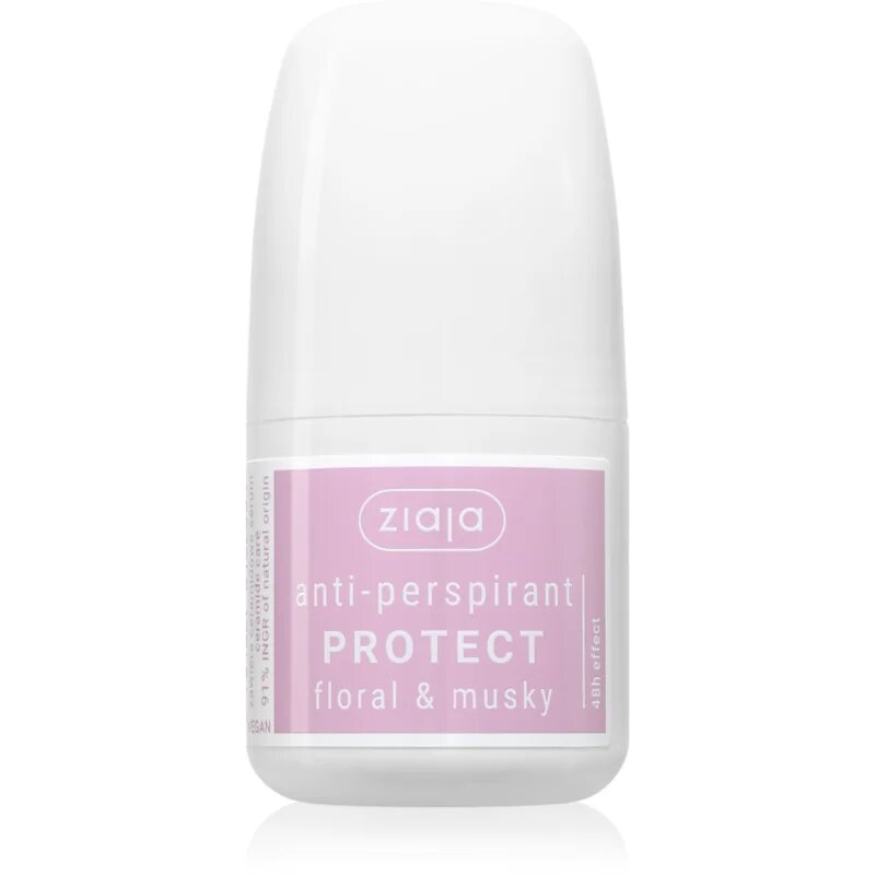 Ziaja Antiperspirant Protect izzadásgátló roll-on illatok Floral & Musky 60 ml