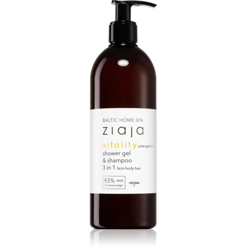 Ziaja Baltic Home Spa Vitality tusfürdő gél arcra testre és hajra 500 ml
