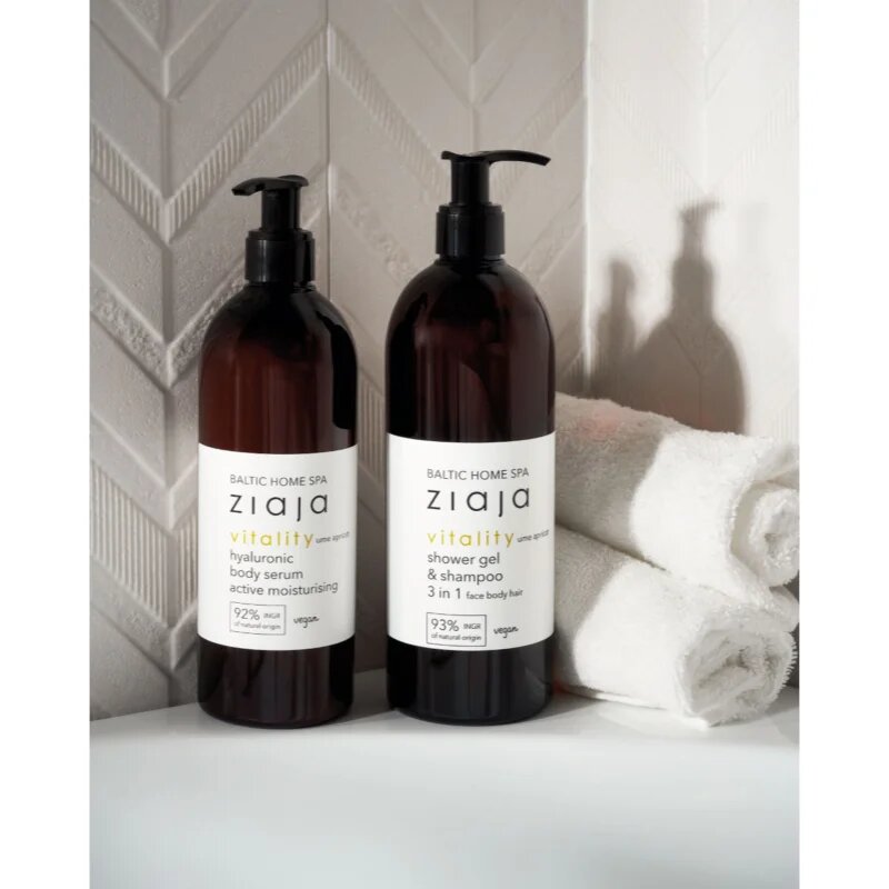 Ziaja Baltic Home Spa Vitality tusfürdő gél arcra testre és hajra 500 ml