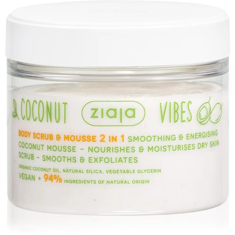 Ziaja Coconut Vibes testpeeling hidratáló hatással 270 ml