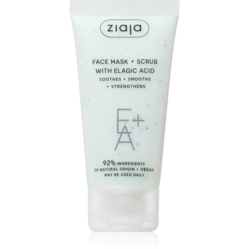 Ziaja Face Mask + Scrub with Elagic Acid peeling maszk 55 ml
