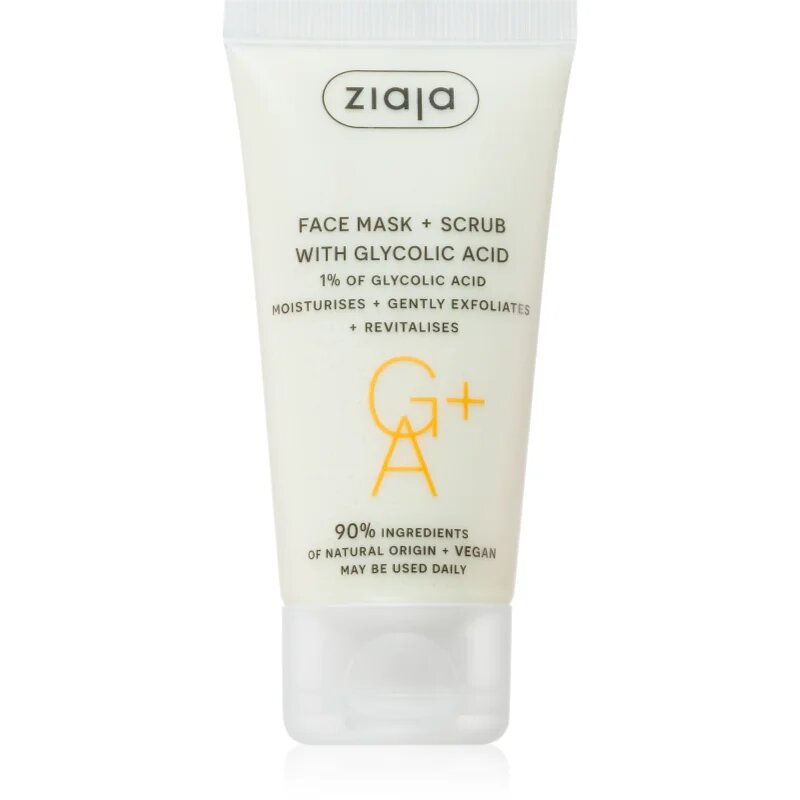 Ziaja Face Mask + Scrub with Glycolic Acid peeling maszk 55 ml