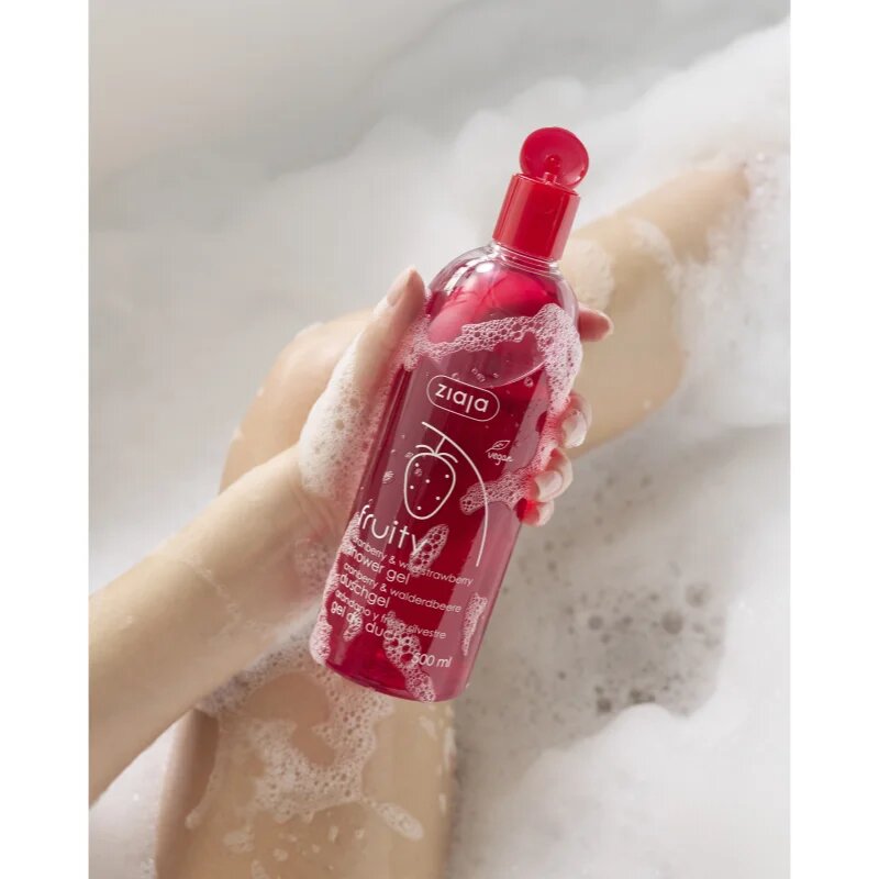 Ziaja Fruity Cranberry & Wild Strawberry hidratáló tusoló gél 500 ml