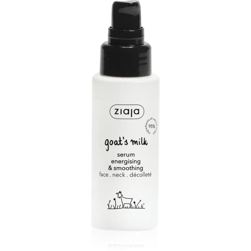 Ziaja Goat's Milk tápláló és hidratáló szérum az arcbőr élénkítésére arcra nyakra és dekoltázsra 50 ml
