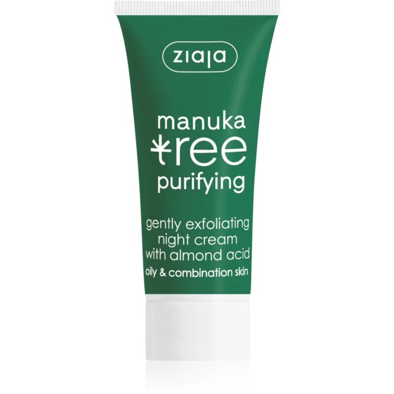 Ziaja Manuka Tree Purifying hámlasztó éjszakai krém pattanások ellen 50 ml